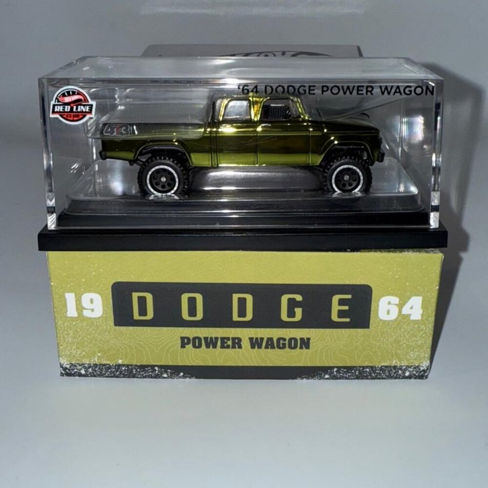Hot Wheels 1964 Dodge Power Wagon Collectors RLC Exclusive - Olive Green